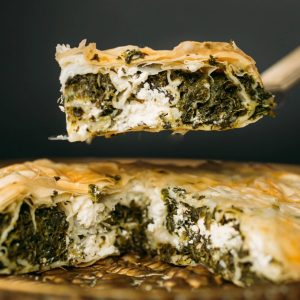 Kuchen mit Feta und Spinat 600g